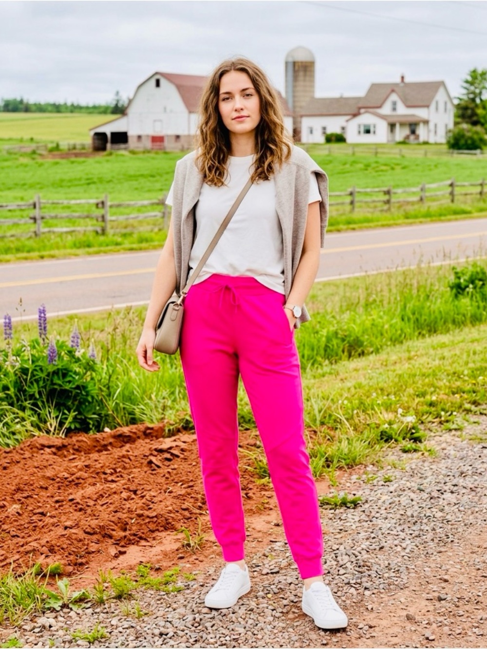 BuffBunny Hot Pink Drawstring Jogger Pants